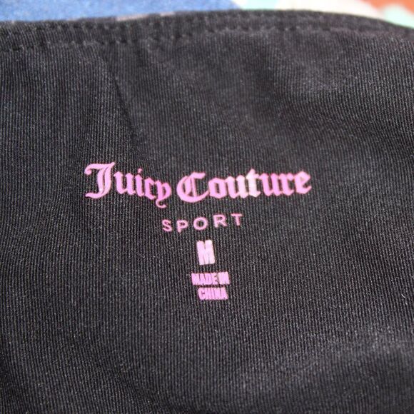 Juicy Couture Sport Black Leopard Print Leggings size medium - Picture 9 of 10